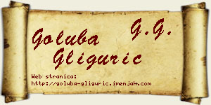 Goluba Gligurić vizit kartica